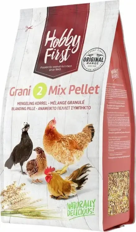 Professionell kvalitet | Hobby First Grani 2 Mix Pellets (4kg)