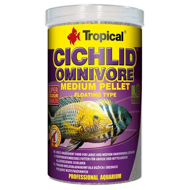 Endast idag | Tropical Cichlid Omnivore Medium Pellet – 1000 ml