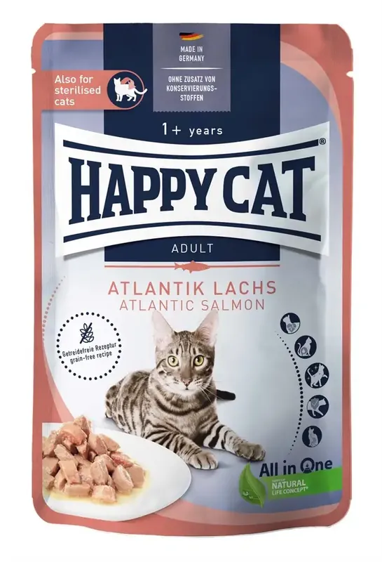 Precis tillagt - Kött i Sås, Våtfoder med Lax för katt – 20 st x 85 g