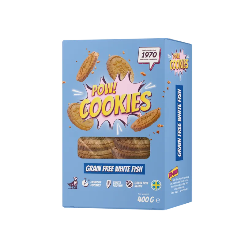 Köp idag - POW! Cookie GF White Fish 400g
