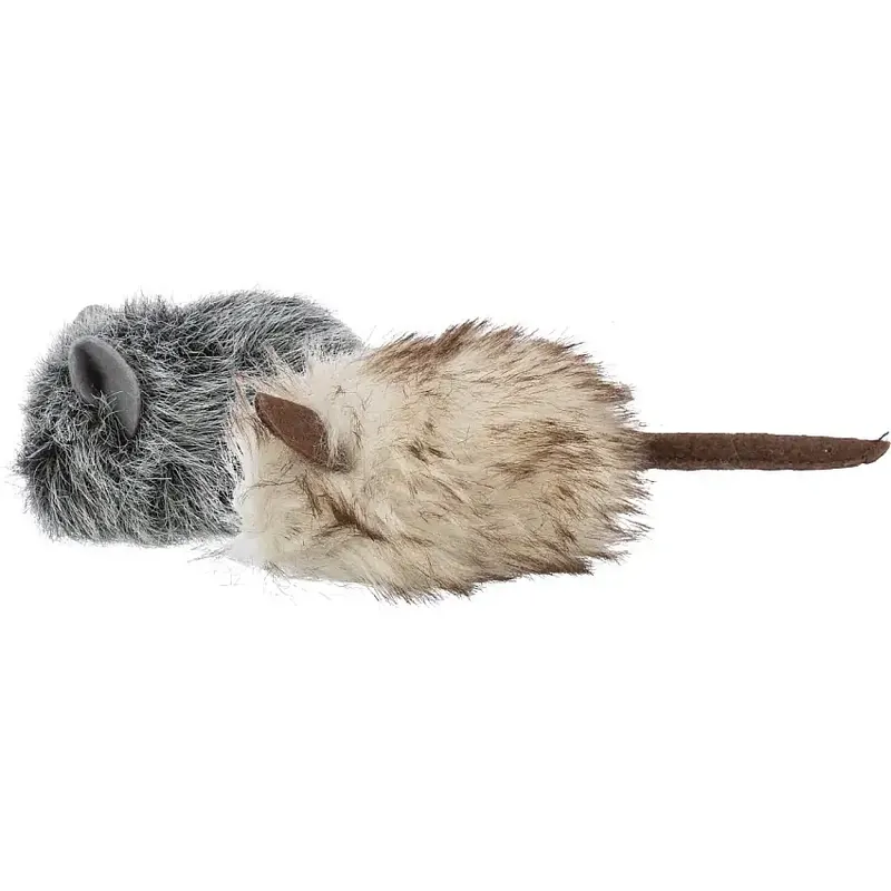 Plyschmus med kattmynta, 9 cm, blandade färger - Superpris