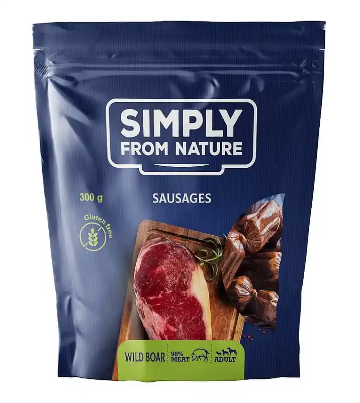 SIMPLY FROM Nature Korv med vildsvin Korv med vildsvin 300 g - Beställ direkt