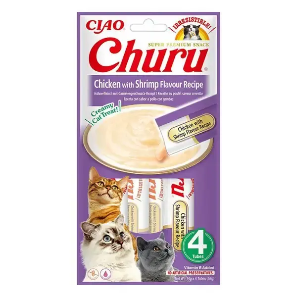 Nyhet - ChuruCat creamy kyckling/räkor