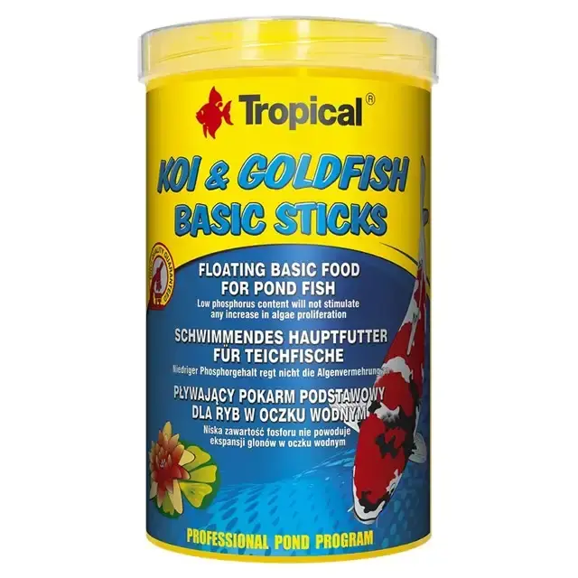Prisnedsättning | Tropical Koi & Goldfish Basic Sticks – 1000 ml