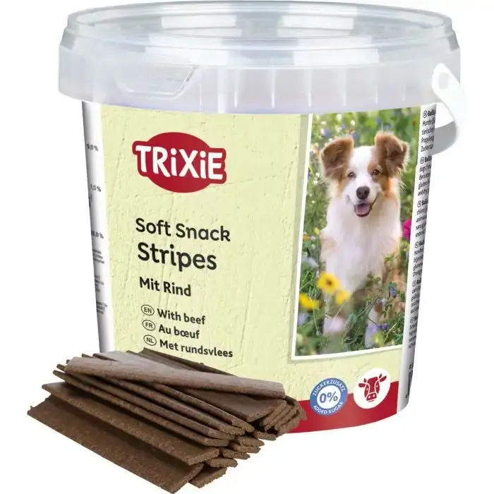 Soft Snack Happy Stripes 500g – Mjuka stripes med smakrik oxkött | Deal