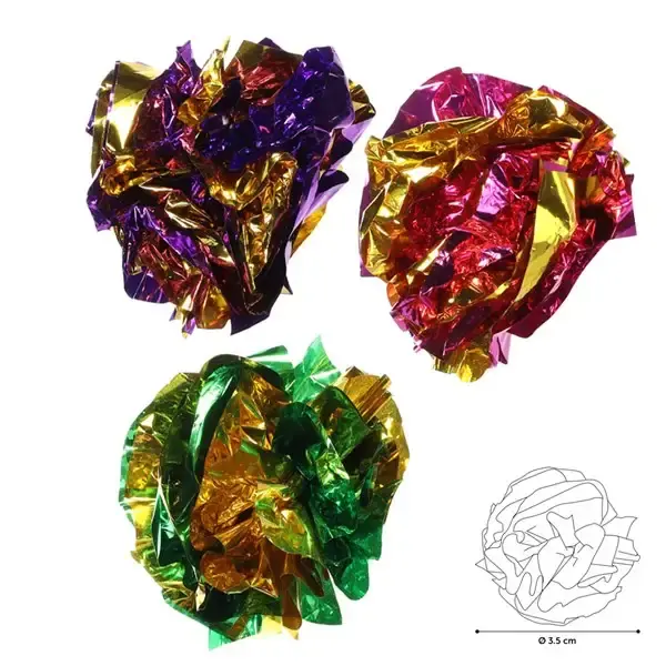 Kattleksak prasselboll 3,5cm | Precis tillagt