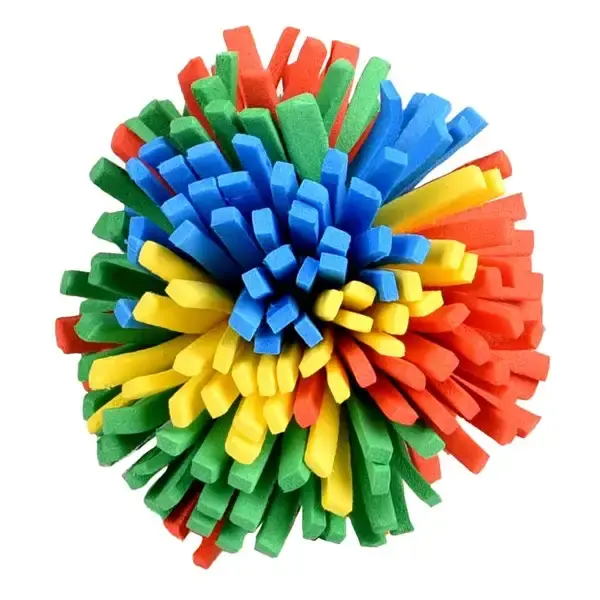 Dagens erbjudande - Kattleksak pompom-boll av skumgummi 4,5cm