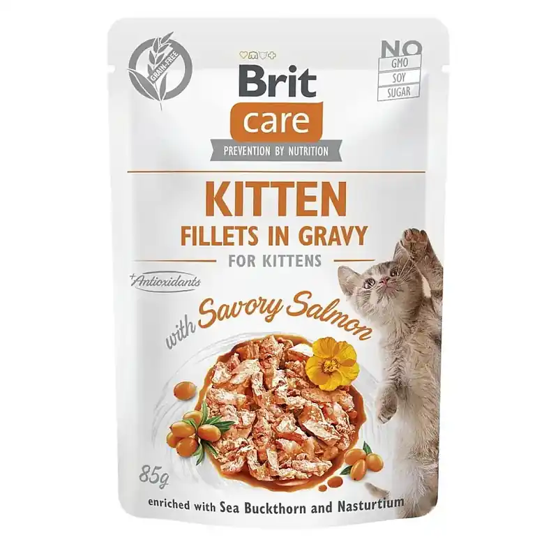 Köp idag - Brit Care Kitten Lax i Sås 85 g