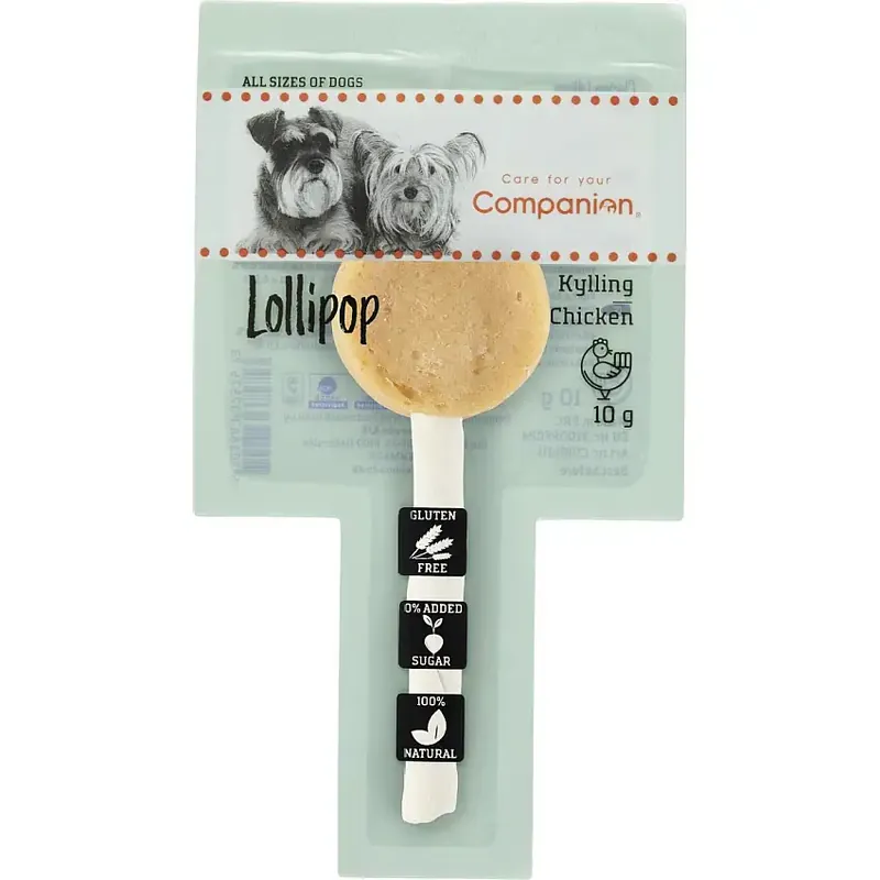 Hög kvalitet - Companion Chicken Lollipop, 10g
