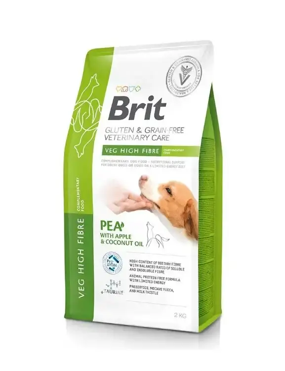 Passa på nu - Brit Veterinary Grain Free Diet Dog Veg High Fibre 2 kg