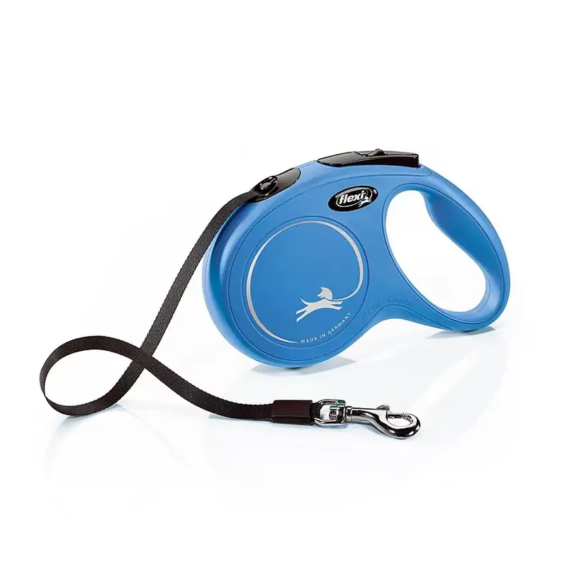 Favorit - FLEXI New Classic koppel storlek M sele / upp till 25 kg 5 m blå
