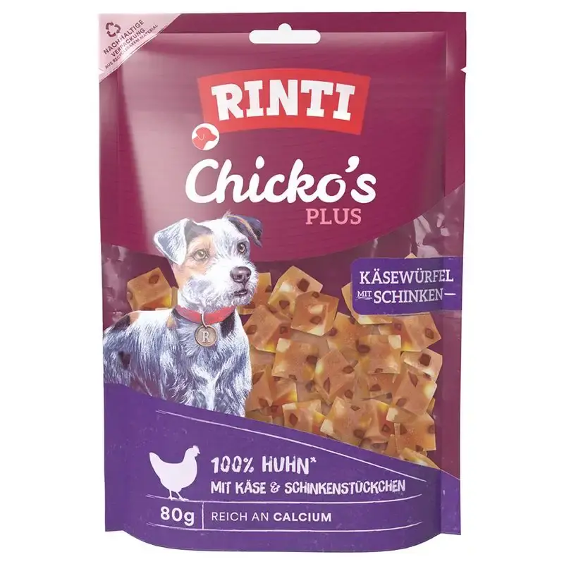 Begränsat lager | RINTI Chicko’s Plus ost- och skinktärningar-1382510.1