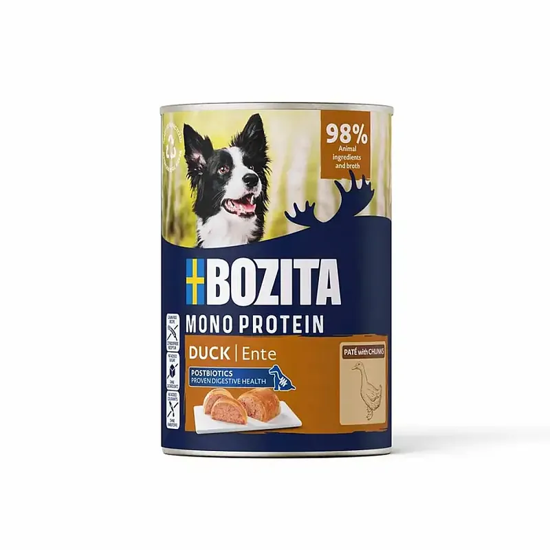 Rabatt - Bozita Dog Pate Duck Våtfoder till hund 6x400g