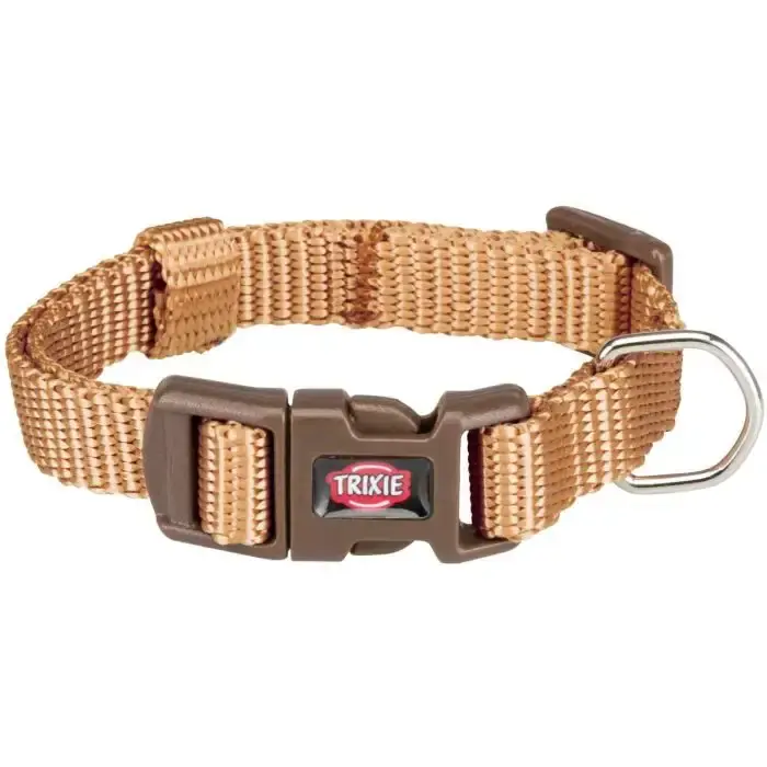 Rabatt - Trixie Halsband Karamell – Smidig hundhalsband i nylon av hög kvalitet
