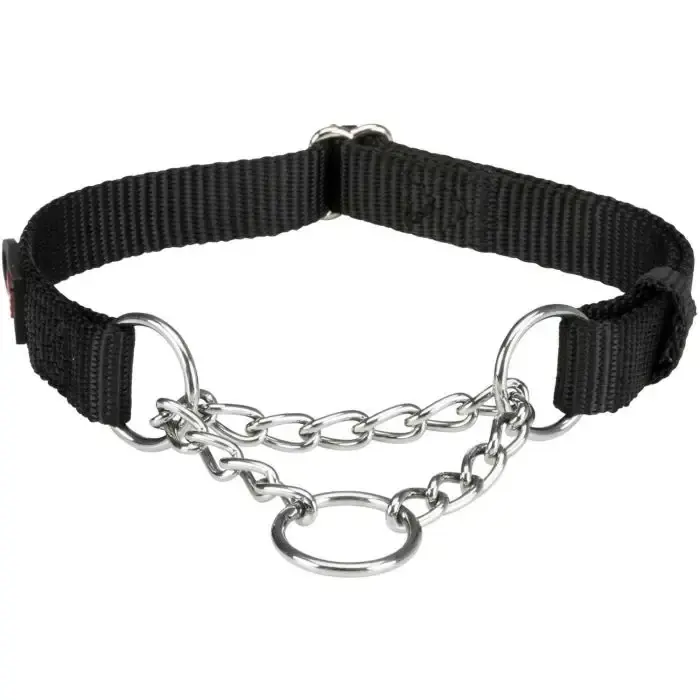 Nästan slut - Trixie Halvstryp Svart – Halsband som hindrar hunden från att dra
