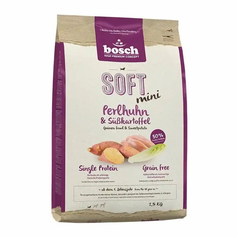 BOSCH SOFT Mini pärlhöna & sötpotatis 2,5 kg - Slutrea