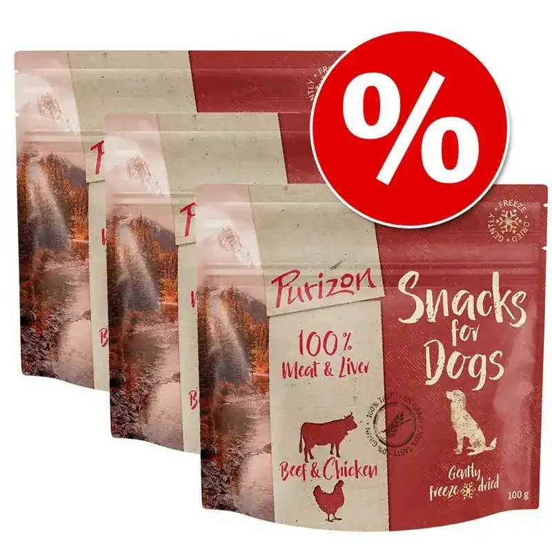 Ekonomipack Purizon Snacks 3 x 100 g-753948.0 | Tidsbegränsat erbjudande