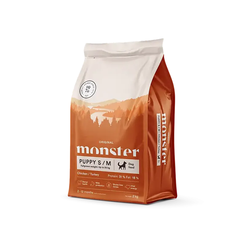 Monster Dog Original Puppy Small/Medium Chicken & Turkey 2 kg | Deal