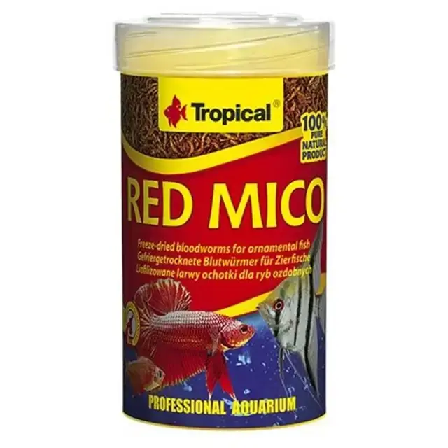 Topprodukt | Tropical Red Mico – Röda mygglarver – 100 ml