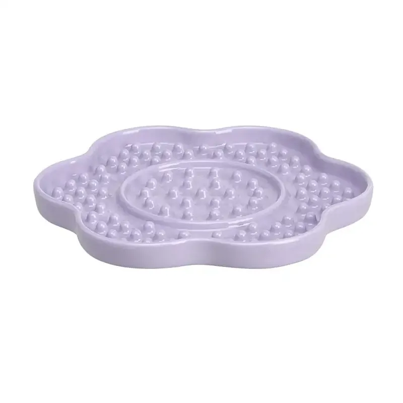Kanonpris | Little&Bigger Tasty Slickmatta i Keramik Lila Blomma 18 cm