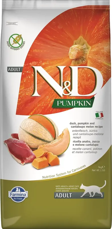 FARMINA N&D Pumpkin Anka, Pumpa & Cantaloupe Melon Adult 5 kg - Bästsäljare