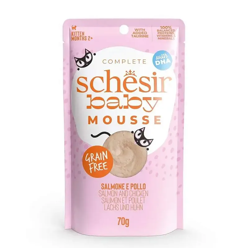 Schesir Baby Mousse Salmon 70 g - Precis tillagt