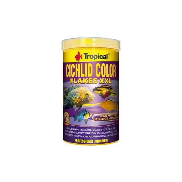 Tropical Cichlid Color Flakes XXL – Flingor – 1000 ml | Mycket populär