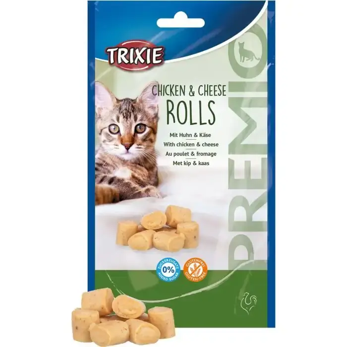 Nyhet i webbutiken | Premio Rolls Chicken & Cheese – Mjuka godbitar med kyckling och ost