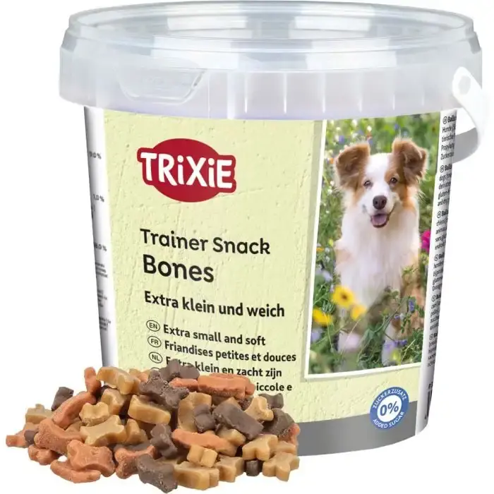 Trainer Snack Mini Bones 500g – Träningsgodis med oxkött, lamm och fågel | Missa inte