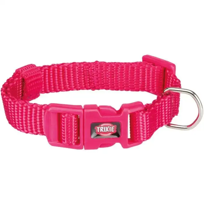 Topprodukt - Trixie Halsband Fuchsia – Smidig hundhalsband i nylon av hög kvalitet
