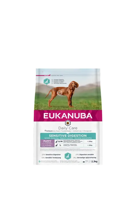 Eukanuba Dog Daily Care Puppy Sensitive Digestion 2,3 kg - Spara nu