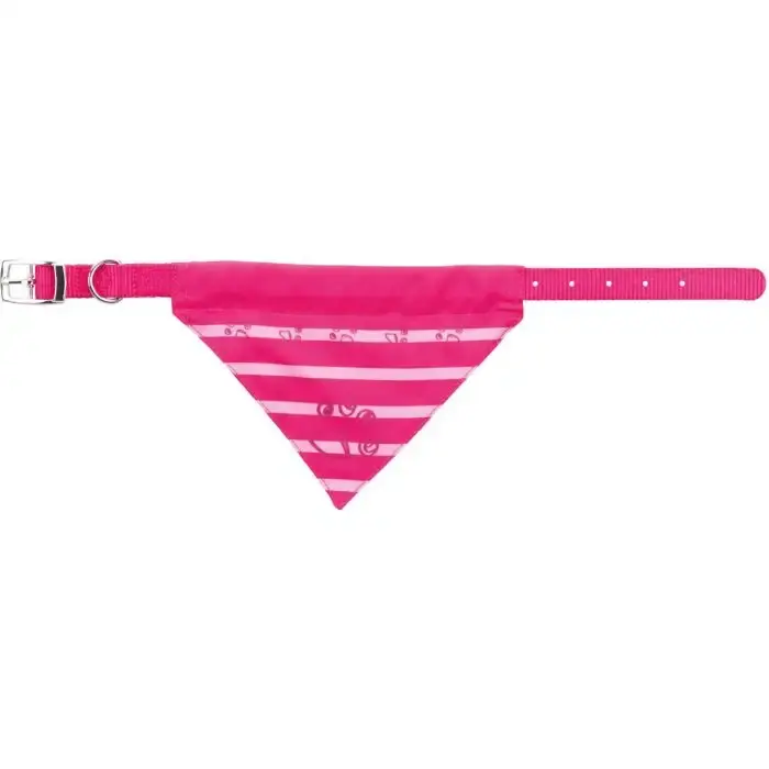 Endast ett fåtal kvar | Trixie Halsband Scarf Fuchsia – Elegant halsband med randig scarf