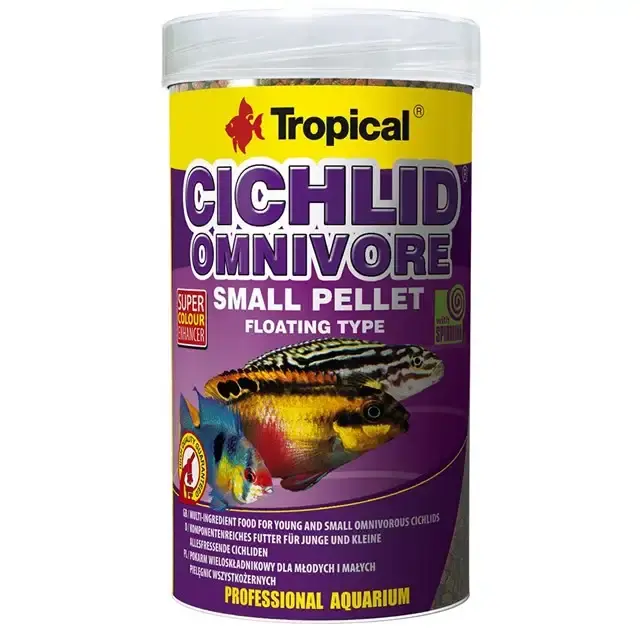 Tropical Cichlid Omnivore Small Pellet – 250 ml | Toppsäljare