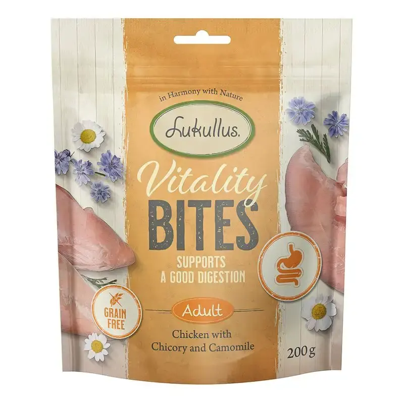 Favorit hos kunderna - Lukullus Vitality Bites – stödjer matsmältningen kyckling (spannmålsfritt)-2165446.0