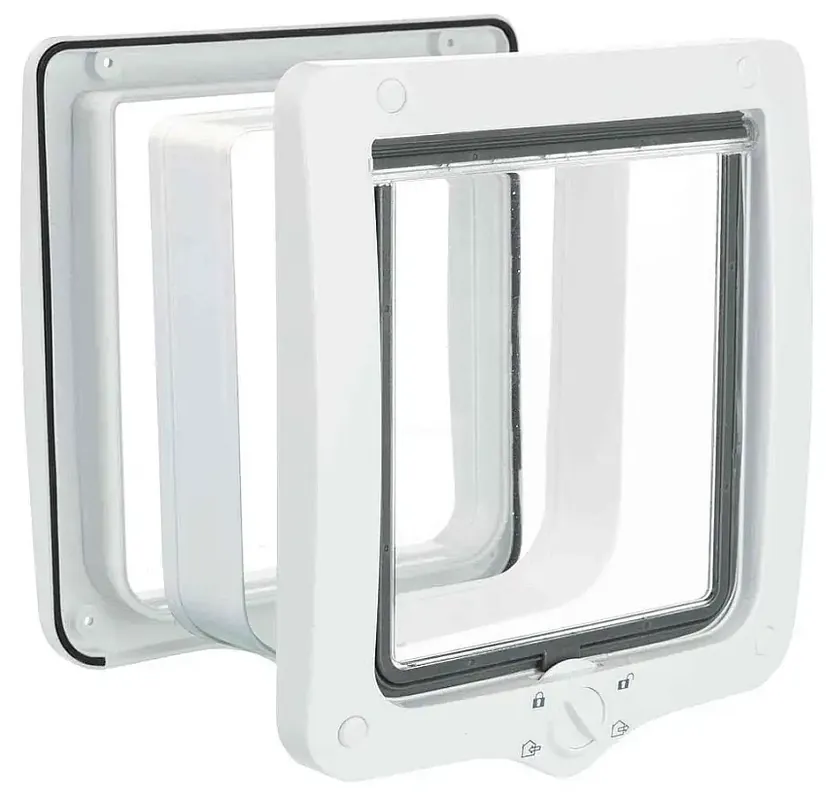 TRIXIE 4-vägs dörr för frigående höns med tunnel XL 24 × 28 cm - Mycket populär