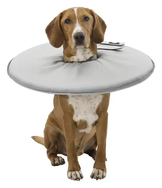 Nästan slut - Hundkrage, mjuk, M 38-42 cm/21.5 cm, grå