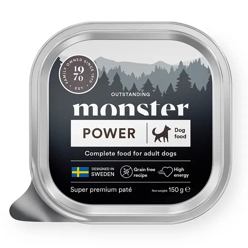 Monster Dog Power Paté Tray 150g | Hög kvalitet