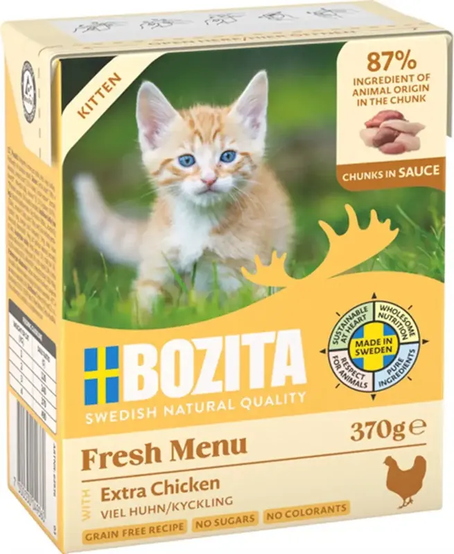Bozita Kitten Kyckling i Sås 370g | Extra rabatt