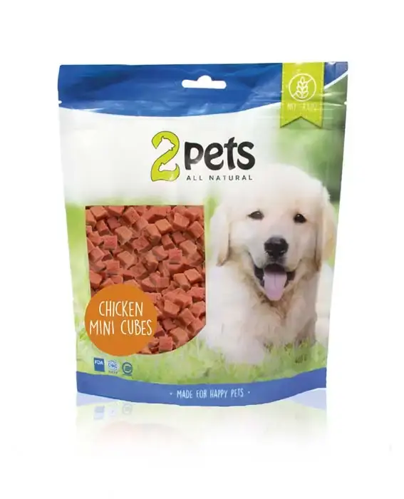 2pets Dogsnack Chicken MiniCubes, 400 g - Kan beställas online