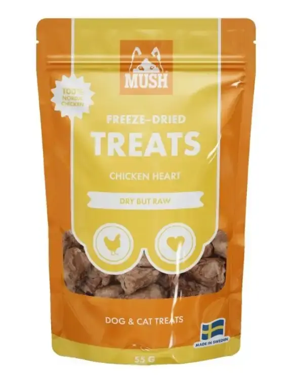 Deal - MUSH Treats Frystorkad Kycklinghjärta 50 g