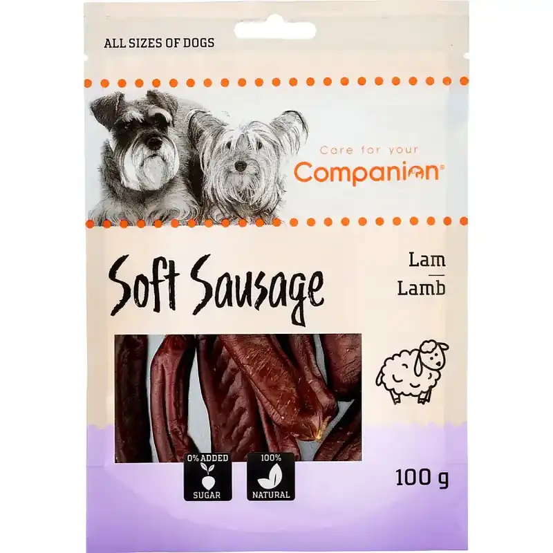 Endast idag - Companion Short Sausage Lamb 100g