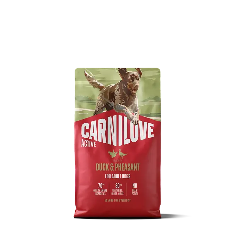 Carnilove Active Dog Adult All Breeds Duck & Pheasant torrfoder för hund 4 kg - Fyndpris