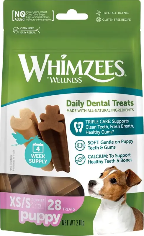 Tuggben Whimzees Puppy XS/S 28 st - Dagens deal