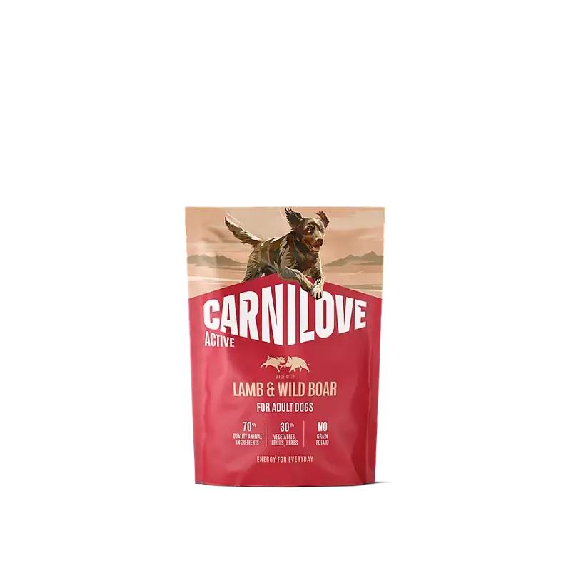 Carnilove Active Dog Adult All Breeds Lamb & Wild Boar torrfoder för hund 1,5 kg - Snabb frakt