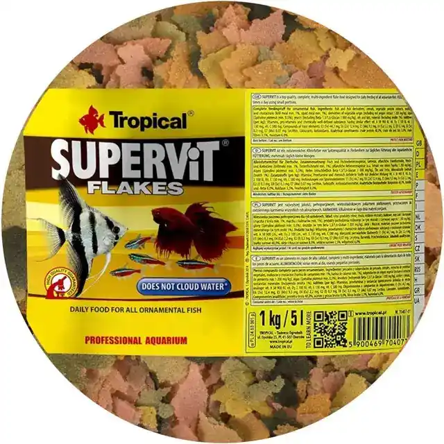Slutrea | Tropical Supervit Flakes – Flingor – 1 kg (påse)