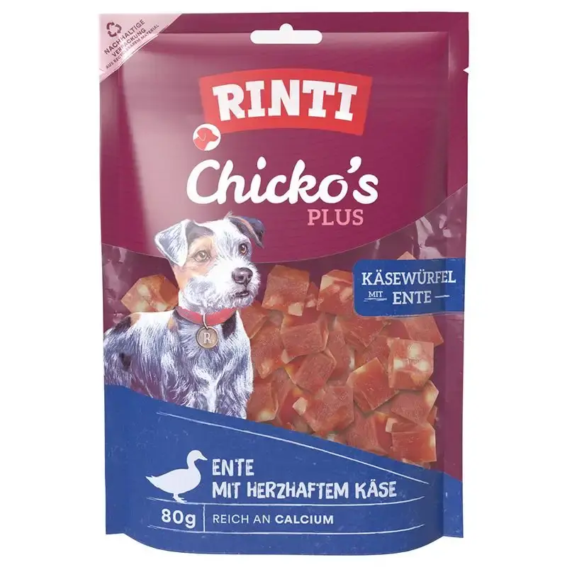 Beställ nu | RINTI Chicko’s Plus tärningar ost & anka-1382424.2