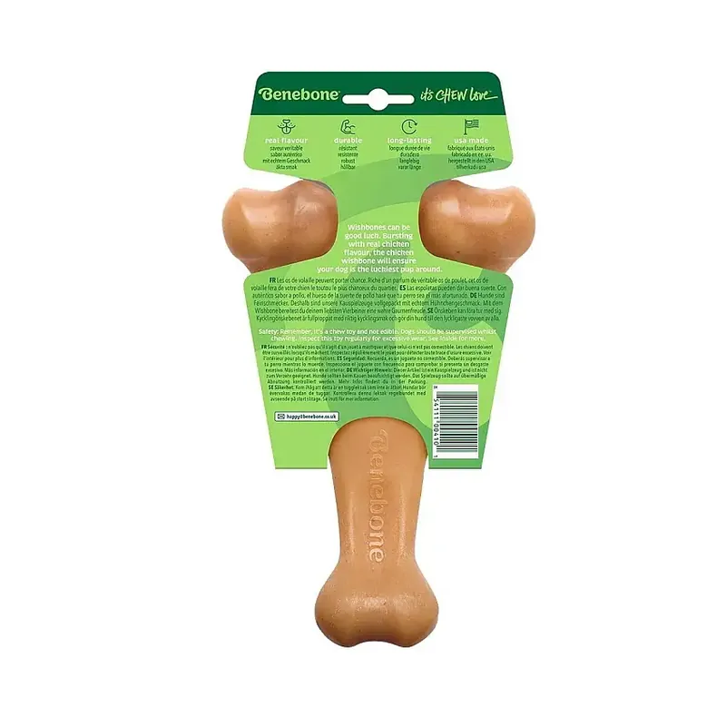 Benebone Wishbone Hundben i Nylon Kycklingsmak | Skynda dig