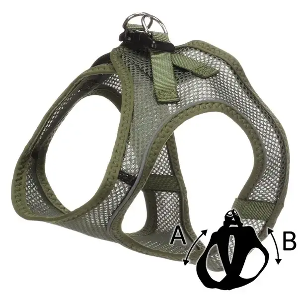 Toppsäljare | Kattsele L 30-34cm Berta Step & Go khaki