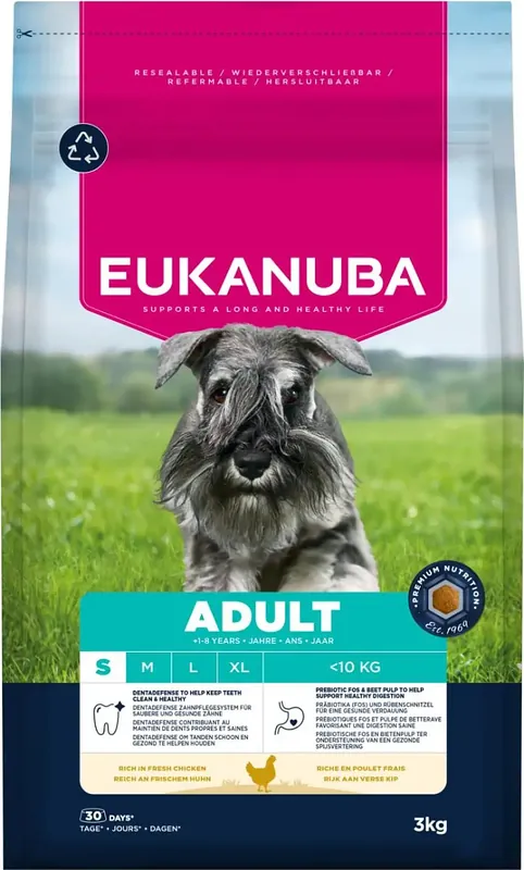 Eukanuba Adult Small Breed 3kg - Så länge lagret räcker