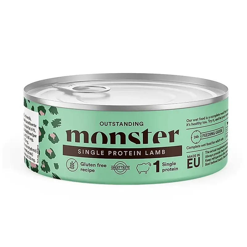 Monster Cat Adult Single Protein Lamb 100 g - Mycket uppskattad
